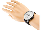 Tommy Hilfiger Lexor Silver Dial Black Leather Strap Watch For Men - 1791489 Authentic Buy Shop Now