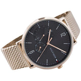 Tommy Hilfiger Brooklyn Grey Dial Gold Mesh Bracelet Watch for Men - 1791506 Authentic Buy Shop Now