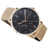 Tommy Hilfiger Brooklyn Grey Dial Gold Mesh Bracelet Watch for Men - 1791506 Authentic Buy Shop Now