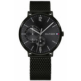 Tommy Hilfiger Brooklyn Black Dial Black Mesh Bracelet Watch for Men - 1791507 Authentic Buy Shop Now