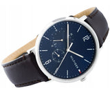 Tommy Hilfiger Cooper Blue Dial Brown Leather Strap Watch for Men - 1791508 Authentic Buy Shop Now
