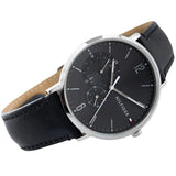 Tommy Hilfiger Brooklyn Black Dial Black Leather Strap Watch for Men - 1791509 Authentic Buy Shop Now