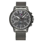 Tommy Hilfiger London Chronograph Grey Dial Grey Mesh Bracelet Watch for Men - 1791530 Authentic Buy Shop Now