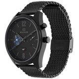 Tommy Hilfiger Deacon Analog Black Dial Black Mesh Bracelet Watch for Men - 1791547 Authentic Buy Shop Now
