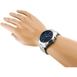 Tommy Hilfiger Deacan Blue Dial Silver Steel Strap Watch for Men - 1791551 Authentic Buy Shop Now