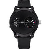 Tommy Hilfiger Denim Black Dial Black Rubber Strap Watch for Men - 1791555 Authentic Buy Shop Now