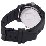 Tommy Hilfiger Denim Black Dial Black Rubber Strap Watch for Men - 1791555 Authentic Buy Shop Now