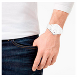 Tommy Hilfiger Denim White Dial White Rubber Strap Watch for Men - 1791558 Authentic Buy Shop Now