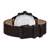 Tommy Hilfiger Chase Quartz Black Dial Brown Leather Strap Watch for Men - 1791577 Authentic Buy Shop Now