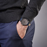 Tommy Hilfiger Chase Grey Dial Blue Leather Strap Watch for Men - 1791578 Authentic Buy Shop Now
