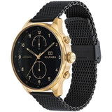 Tommy Hilfiger Chase Quartz Black Dial Black Mesh Bracelet Watch for Men - 1791580 Authentic Buy Shop Now