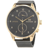 Tommy Hilfiger Chase Quartz Black Dial Black Mesh Bracelet Watch for Men - 1791580 Authentic Buy Shop Now