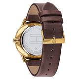 Gucci Grip Quartz Yellow Gold Dial Maroon Leather Strap Watch For Women - YA157405 Authentic Buy Shop Now