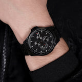 Tommy Hilfiger Austin Black Dial Black Leather Strap Watch for Men - 1791638 Authentic Buy Shop Now