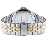 Tommy Hilfiger Shawn Quartz White Dial Two Tone Steel Strap Watch for Men - 1791617 Authentic Buy Shop Now