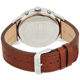 Tommy Hilfiger Kyle Multifunction Blue Dial Brown Leather Strap Watch for Men - 1791629 Authentic Buy Shop Now