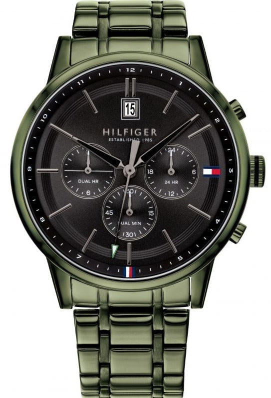 Tommy Hilfiger Quartz Black Dial Black Steel Strap Watch for Men - 1791634 Authentic Buy Shop Now