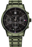 Tommy Hilfiger Quartz Black Dial Black Steel Strap Watch for Men - 1791634 Authentic Buy Shop Now