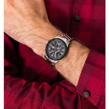 Tommy Hilfiger Austin Black Dial Silver Steel Strap Watch for Men - 1791639 Authentic Buy Shop Now