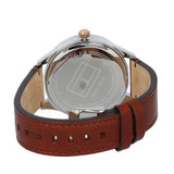 Tommy Hilfiger Spencer Blue Dial Brown Leather Strap Watch for Men - 1791642 Authentic Buy Shop Now