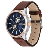 Tommy Hilfiger Spencer Blue Dial Brown Leather Strap Watch for Men - 1791642 Authentic Buy Shop Now