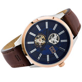 Tommy Hilfiger Spencer Blue Dial Brown Leather Strap Watch for Men - 1791642 Authentic Buy Shop Now