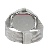 Tommy Hilfiger Spencer Skeleton Black Dial Silver Mesh Bracelet Watch for Men - 1791643 Authentic Buy Shop Now