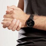 Tommy Hilfiger West Chronograph Black Dial Black Leather Strap Watch For Men - 1791711 Authentic Buy Shop Now