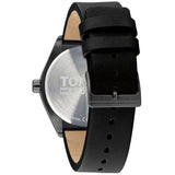 Tommy Hilfiger Monogram Pop Quartz Black Dial Black Leather Strap Watch For Men - 1791773 Authentic Buy Shop Now