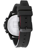 Tommy Hilfiger Mason Black Dial Black Rubber Strap Watch for Men - 1791793 Authentic Buy Shop Now