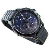 Tommy Hilfiger Asher Chronograph Blue Dial Blue Steel Strap Watch For Men - 1791853 Authentic Buy Shop Now