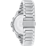 Tommy Hilfiger Aiden Chronograph Grey Dial Silver Steel Strap Watch For Men - 1791857 Authentic Buy Shop Now