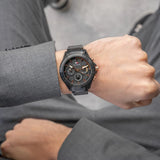 Tommy Hilfiger Aiden Chronograph Black Dial Black Steel Strap Watch For Men - 1791858 Authentic Buy Shop Now