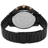 Tommy Hilfiger Aiden Chronograph Black Dial Black Steel Strap Watch For Men - 1791858 Authentic Buy Shop Now