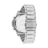 Tommy Hilfiger Mason Multifunction Black Dial Silver Steel Strap Watch For Men - 1791936 Authentic Buy Shop Now