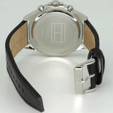 Tommy Hilfiger Larson Chronograph Black Dial Black Leather Strap Watch For Men - 1791984 Authentic Buy Shop Now