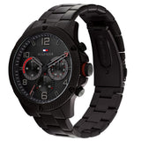 Tommy Hilfiger Blaze Chronograph Black Dial Black Steel Strap Watch For Men - 1792030 Authentic Buy Shop Now