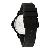 Tommy Hilfiger Monogram Pop Quartz Black Dial Black Leather Strap Watch For Men - 1791773 Authentic Buy Shop Now