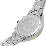 Tommy Hilfiger Lars Chronograph Blue Dial Silver Steel Strap Watch For Men - 1792059 Authentic Buy Shop Now