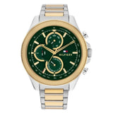 Tommy Hilfiger Clark Chronograph Blue Dial Two Tone Steel Strap Watch For Men - 1792079 Authentic Buy Shop Now