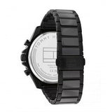 Tommy Hilfiger Clark Chronograph Black Dial Black Steel Strap Watch For Men - 1792081 Authentic Buy Shop Now