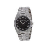 Michael Kors Channing Diamonds Black Dial Silver Steel Strap Watch for Women - MK6089 Authentic Buy Shop Now