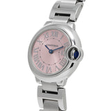 Cartier Ballon Bleu de Cartier Pink Dial Silver Steel Strap Watch for Women - W6920038 Authentic Buy Shop Now