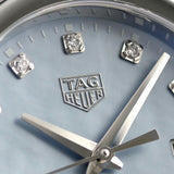 Tag Heuer Link Quartz Diamonds Blue Mother of Pearl Dial Silver Steel Strap Watch for Women - WBC1313.BA0600 Authentic Buy Shop Now