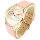 Coach Perry Silver Dial Pink Leather Strap Watch For Women - 14503325 Authentic Buy Shop Now