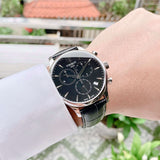 Tissot T Classic Tradition Chronograph Black Dial Black Leather Strap Watch For Men - T063.617.16.057.00 Authentic Buy Shop Now