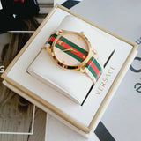 Gucci G Timeless Quartz Pink Dial Three Tone Leather Strap Watch For Women - YA1264118 Authentic Buy Shop Now