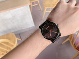Calvin Klein City Quartz Black Dial Black Leather Strap Watch for Men - K2G2G4C1 Authentic Buy Shop Now