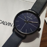 Calvin Klein Even Blue Dial Blue Leather Strap Watch for Men - K7B214VN Authentic Buy Shop Now
