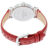 Coach Madison White Dial Red Leather Strap Watch for Women - 14502407 Authentic Buy Shop Now